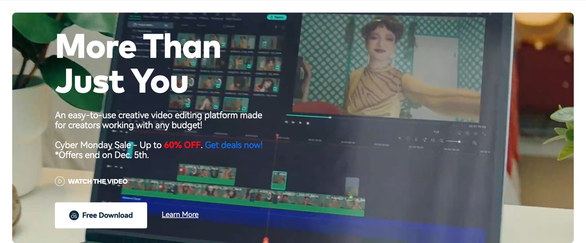Filmora main page screenshot