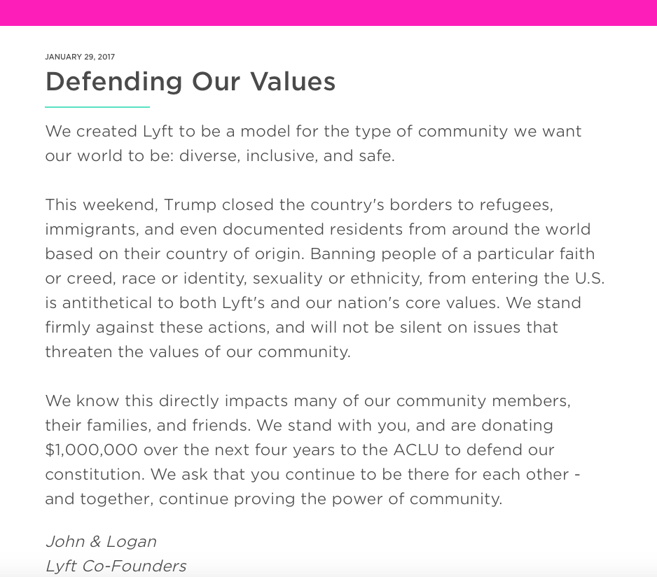 Defending our values