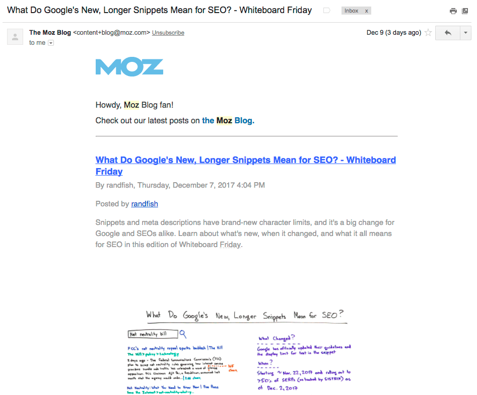 Moz email