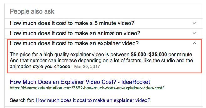 How much does it cost to make a video