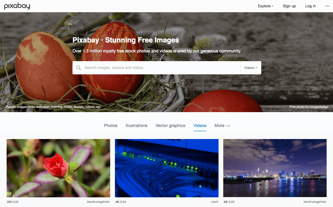 Free stock footage: Pixabay