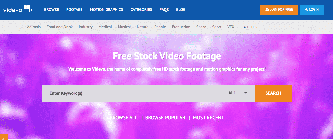 Free stock footage: Videvo