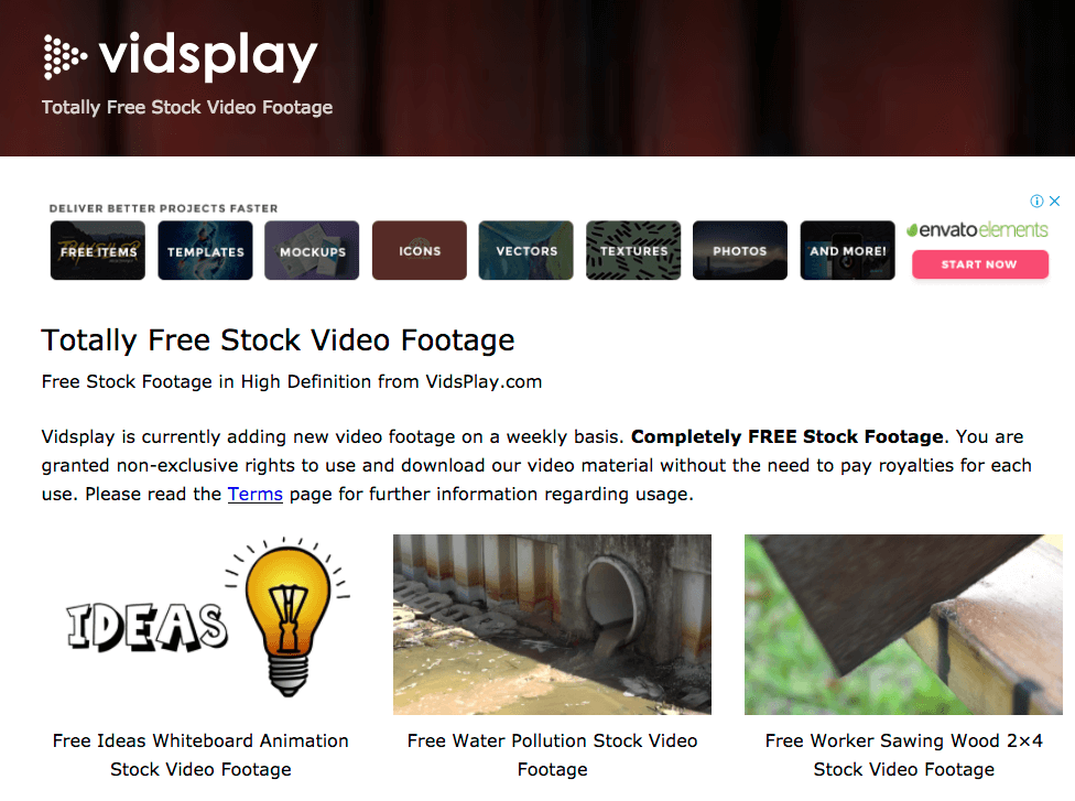 Free stock footage: Vidsplay